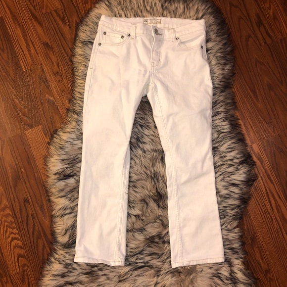 FREE PEOPLE Stark White Slim Kick Cropped Jeans - Picture 2 of 9